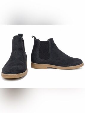 H&M Men's Navy Suede Chelsea Boots